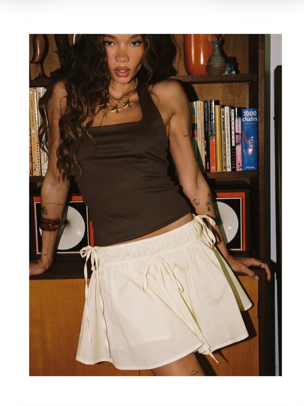 Princess Polly - Astelle Tie up Mini Skirt - size 8 NWT